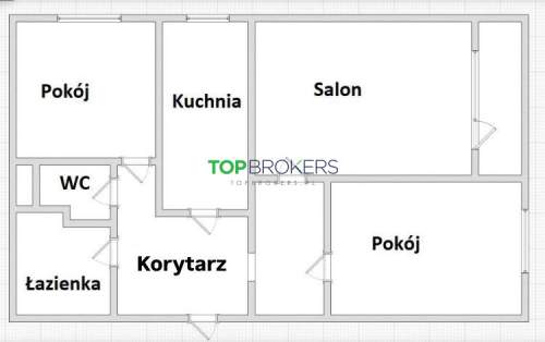 Widne 3 pokoje z oddzielną kuchnią
