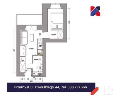 Kawalerka w centrum miasta gotowa do zamieszkania