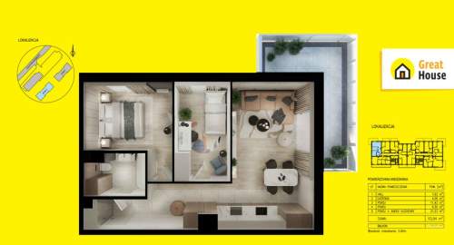 Kielczanka II ETAP - 7/10 piętro - 56,30m2