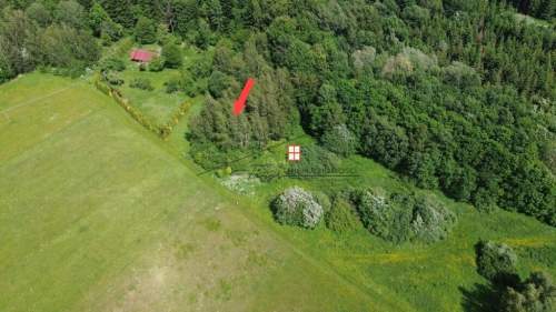 Działka o powierzchni 46a w Borownicy, gm.Bircza