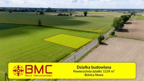 Działka budowlana Bzinica Nowa 1159m2