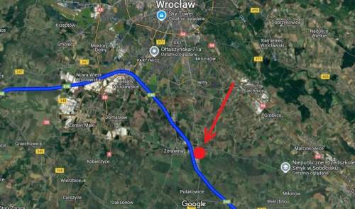 Działka usługowa przy A4, 10.001 m2, Wojkowice/Żórawina