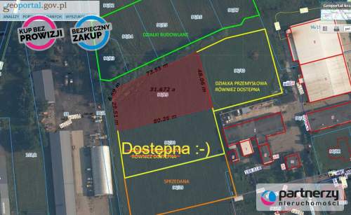 Przemysłowa Możliwość dokupienia do 9500m2