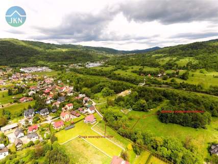 Działka budowlana na sprzedaż, 642 m2, Jeleśnia