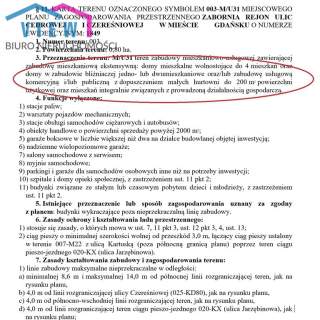 MPZP mieszkaniowo-usługowa/4km do Centrum