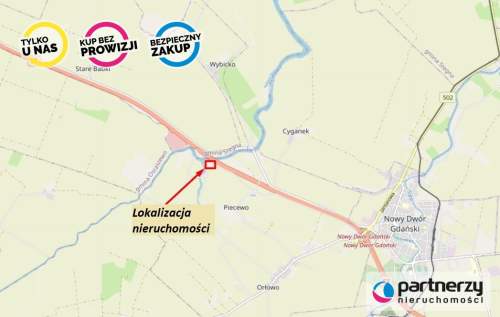 Działka z halami blisko trasy S7 obok Nowego Dworu