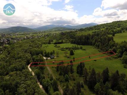 Działka budowlana na sprzedaż, 3500 m2, Jeleśnia