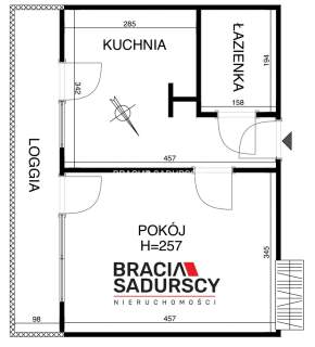 1 pok oddzielna jasna kuchnia Stare Podgórze