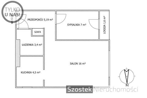2 pokoje, balkon, parter, kameralny budynek, Raków