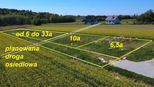 Z pozwoleniem na budowę. Od 6 arów do 50 arów