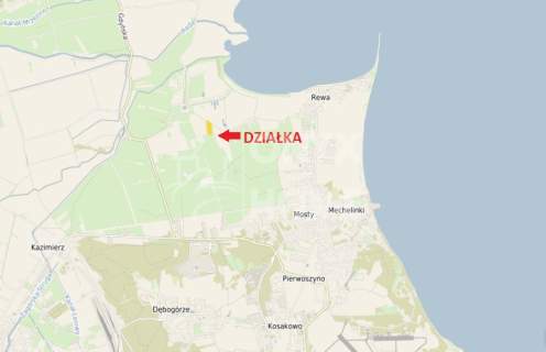 Mosty, działka rolna blisko Rewy, brak MPZP