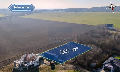 Działka pod zabudowę jednorodzinną Północ 1551m2