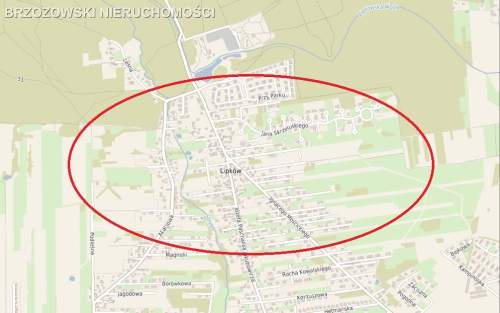Lipków, Stare Babice, 1500 m2, MPZP, mieszkaniowa