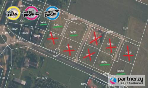 Działki Bud. z MPZP 20 km od Gdańska/ Tokary
