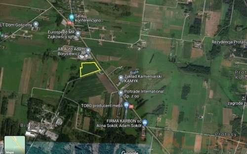 Działka bezpośrednio przy drodze S19