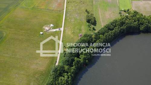 działka z linią brzegowa Chrztowo