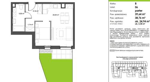 Nowoczesne mieszkanie w Rumi 39 m2 z ogrodem