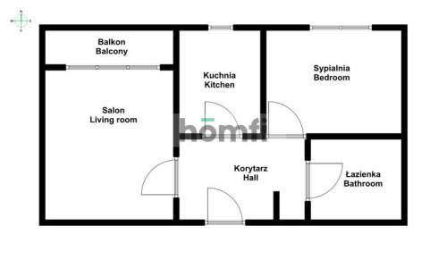 2 POKOJE BALKON 48m2 POZNAŃ   RATAJE