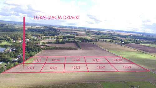 Nieżyn, duże działki, 13km od Kołobrzegu