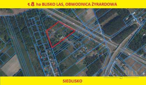 działka siedliskowa -1,8 ha -idealna pod stadninę