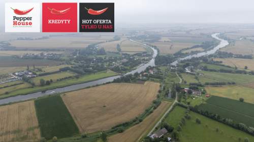 Atrakcyjna działka budowlana nad rzeką Szkarpawą