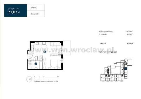 Nowy, wykończony pod klucz, apartament 37m VAT 23%