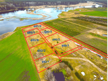 działki budowlane nad rzeką Drwęcą