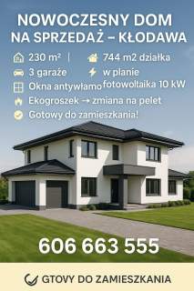 Dom na sprzedaż, 230 m2, Kłodawa