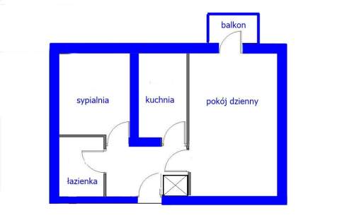 Dwa pokoje z kuchnią, blisko metra Kondratowicza