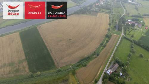 Atrakcyjna działka budowlana nad rzeką Szkarpawą