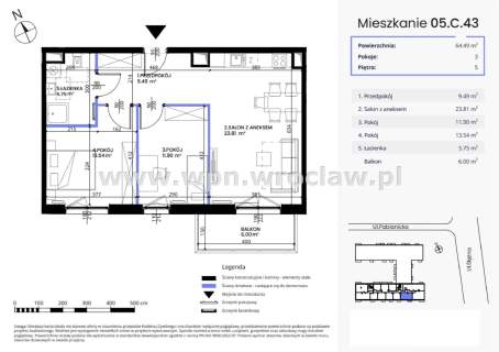 Rozkładowe 3 pokoje, balkon, garaż, w centrum