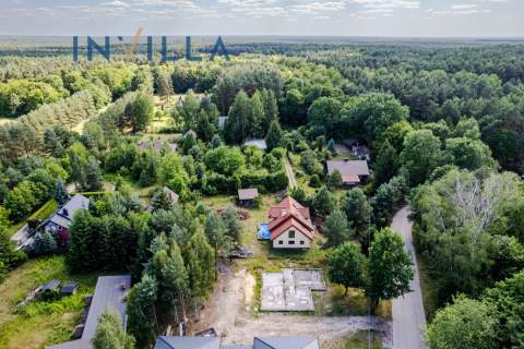 Działka z fundamentami, blisko lasu 