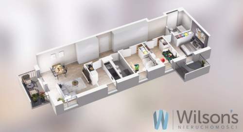 Mieszkanie 86,18 m2 2 balkony 5,16 i 7 m2 Ursus