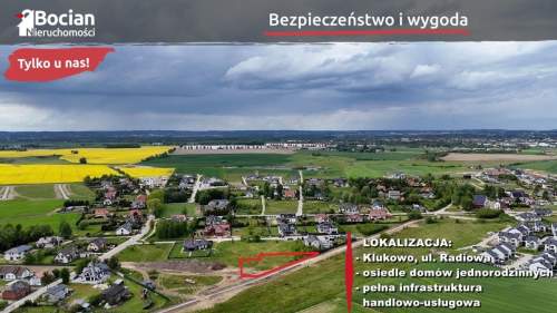 Płaska, działka w świetnej lokalizacji - Klukowo 