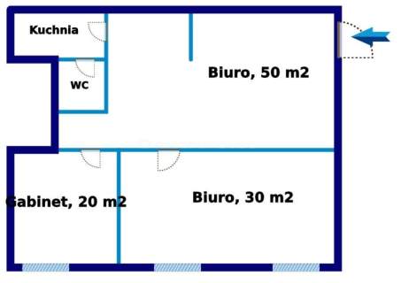 Lokal biurowy z pełnym wyposażniem w centrum W-wy