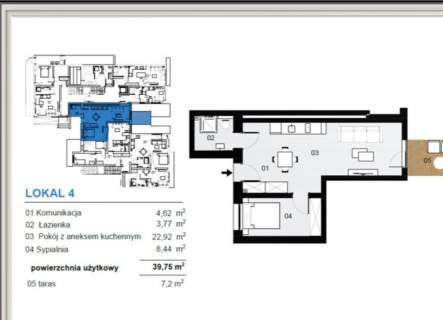 2 pokojowy apartament inwestycyjny