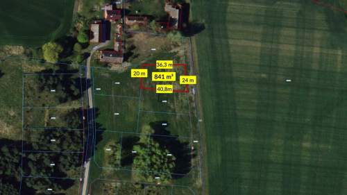 Działka letniskowa 841m2 Park krajobrazowy