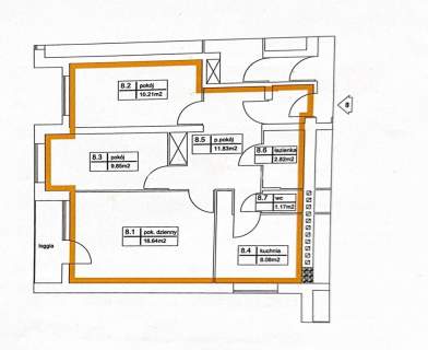 3-pokojowe mieszkanie w Lanckoronie