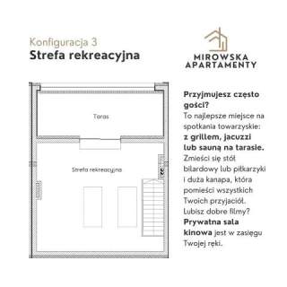 Dwupoziomowe mieszkanie z tarasem i balkonem