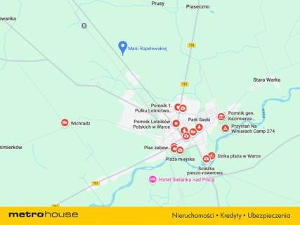 Działka na obrzeżach Warki w atrakcyjnej cenie