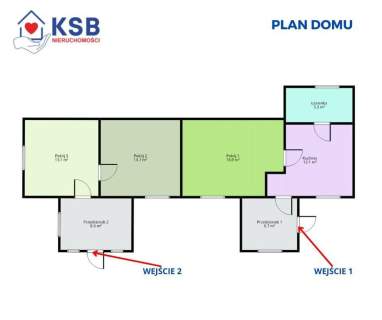 Dom 76,9m2 domek gościnny działka 1900m2