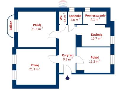 3 pokoje Łazarz ul. Siemiradzkiego Park Wilsona