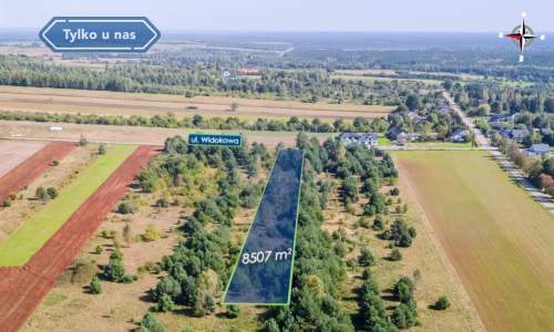 Duża działka budowlana Przymiłowice 8507 m2