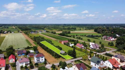 Drewniany dom na 15 arowej działce Kolonia Sól