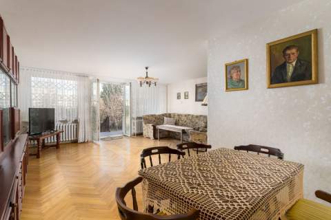 Skrajny szereg w Brzeźnie-ładna, działka.Słoneczny