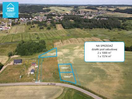 Działka budowlana Rąty, 30 km do obwodnicy Gdańska