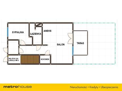 Wyjątkowe mieszkanie z ogródkiem na parterze 52 m2