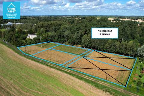 Działka budowlana tuż przy ścianie lasu 