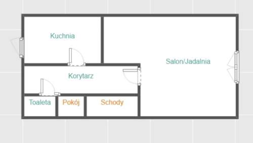 Skrajny szereg w Brzeźnie-ładna, działka.Słoneczny