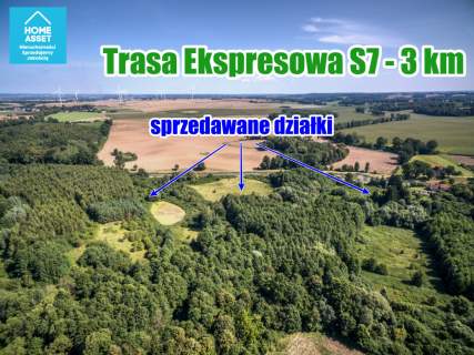 Działka rolna z lasem i stawem przy pochylni Kąty